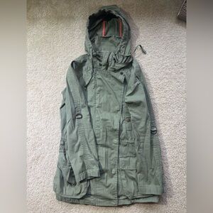 Willow & Clay Olive Hooded Military Jacket